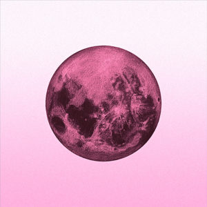 early morning moon, giclee from pastel, various sizes, 2016