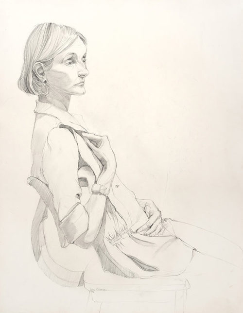 lynn, pencil, 23 x 27.5 in., 1976
