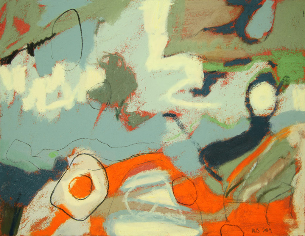 levitation, pastel, 9 x 12.5 in., 2009